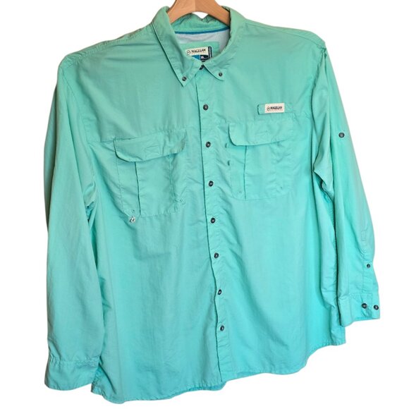 Men's MAGELLAN OUTDOORS Long Sleeve Fishing Shirt sz 3X - Picture 3 of 9